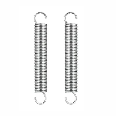 Trekveren met Haken - Spanveren RVS - Mechanisch Veren - Dubbele Haak - 1.97" Vrije Lengte