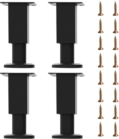 Meubelpoten 80-120mm - Verstelbaar - Stalen poten - Perfect voor meubels - ShopVlot