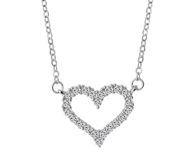AKZENT Akzent dames ketting met hanger "Natti" aus 925 Sterlingzilver, gerhodineerd, duurzaam