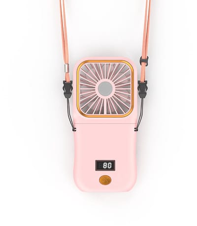 Mini Zakventilator, Draagbare Oplaadbare Opvouwbare Ventilator, Stil Met 3 Snelheden, Tafel & Handventilator Met Externe Accu Voor Kantoor, Reizen & Buiten