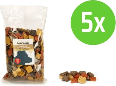 Beeztees Engelse Mix - hondensnack - 1400 gram - 5 Verpakkingen