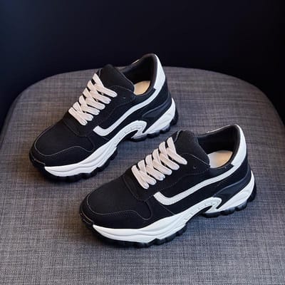 Dames Papa Schoenen Lente Nieuw Dikkere Zool Verhoogde Hoogte en Dunne Sportieve Alles-match Dames Schoenen 40 gray