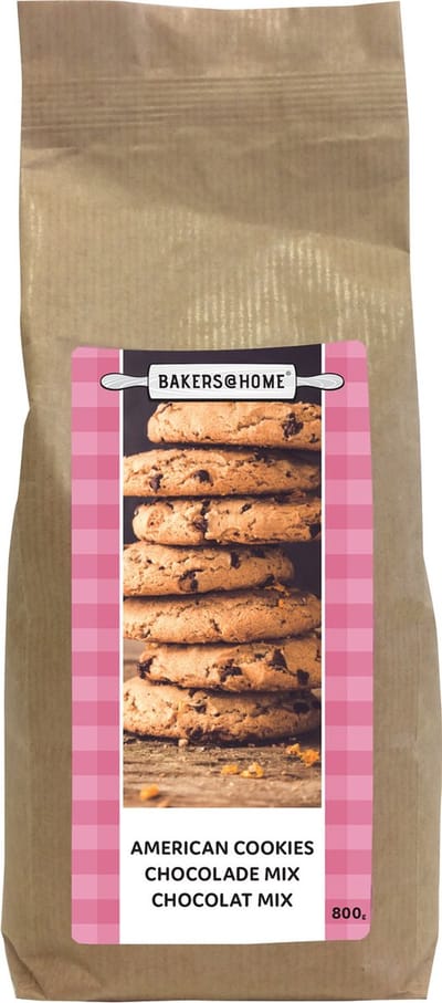 Bakmix voor American Cookies Chocolade (800 gram)