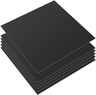 Set van 6 Zwarte Acrylaatplaten 30 x 30 x 0,3 cm voor Creatieve Klussen, DIY Projecten en Modelbouw