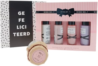 Miss so...? Verjaardag Cadeauset met Mini set - Chocoladewens & Kaarsje – Chocolade Giftbox | Luxe Verwenpakket | Cadeau voor Zoetekauwen voor Iedereen