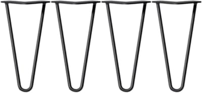 Metalen Tafelpoten 25 cm - Industrieel Haarspeld Design - Voor Koffietafels, Bank & Bureau - Sterk & Stijlvol