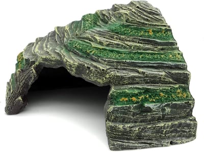 Oneay Decoraties voor reptielenverblijven, schuilplaatsen voor reptielen, grotten en aquariumaccessoires, decoratieve landschapsinrichting van hars, aquariumlandschappen