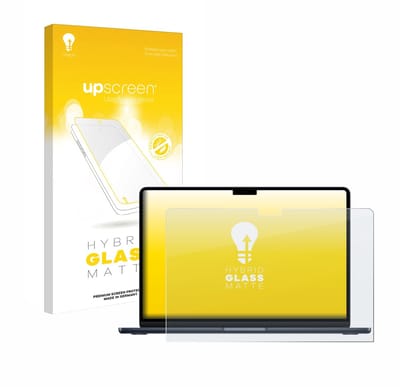 upscreen - Screenprotector voor Apple MacBook Air 13" M4 2025 / M5 2026 - Folie Beschermfolie Beschermglas matte