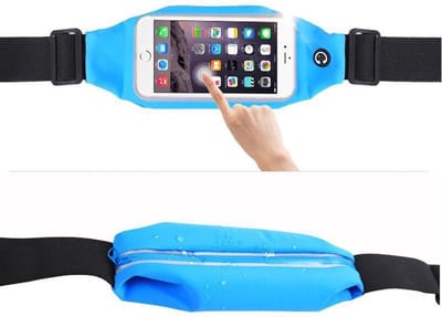 *** Running Belt Heupband Sportriem Hardloop Band – Riem met Smartphone Houder voor Fitness – Universeel voor alle telefoons - Gymen, Joggen, Hardlopen, Fietsen van Heble® ***