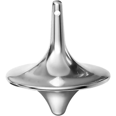 Metalen Gyro Zilveren Hand Draaitol Vingertoppen Kleine Cycloon Gyroscoop Anti Stress Fidget Speelgoed Voor Tieners Volwassenen Kerstcadeaus
