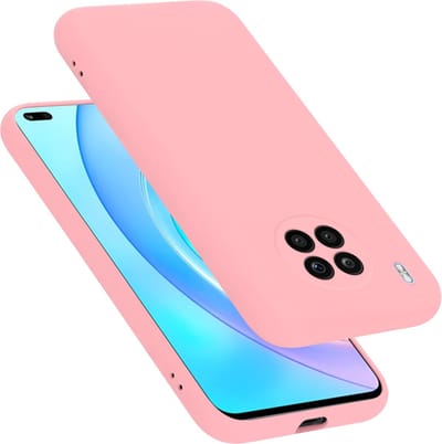 Cadorabo Hoesje geschikt voor Honor 50 LITE in LIQUID ROZE - Beschermhoes gemaakt van flexibel TPU silicone Case Cover