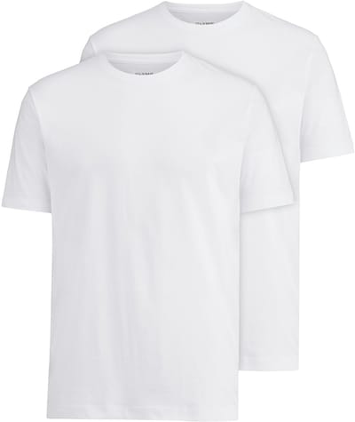 OLYMP T-Shirt voor eronder (set van 2 paar), Modern Fit, Wit
