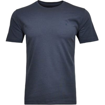 Ragman T-Shirt Softknit Round Neck Dark Azure / male