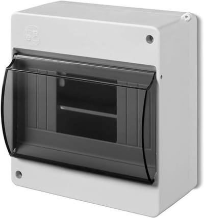 Verdeel- of Zekeringkast - Groepenkast met Klemmen - Elektrische Installaties - 1-rij 6 modules