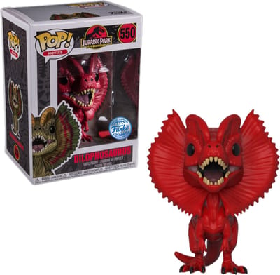 Jurassic Park Dilophosaurus vinyl figuur nr. 550 Funko Pop! standaard - PVC - Fan merch, Film