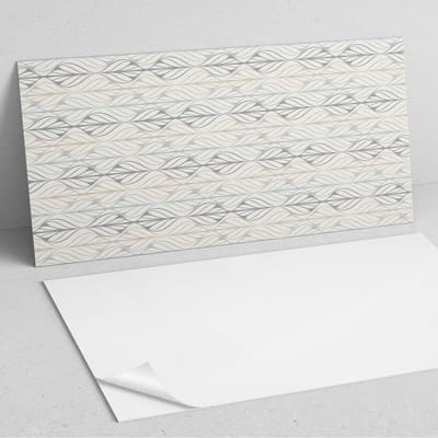 Coloray Wandpanelen Zelfklevend - Diamantvormig bladpatroon PVC Wandpaneel - 100 cm x 50 cm - Beige Wandbekleding Zelfklevend - 1 stuk - Mozaïeken Wandpanelen Zelfklevend - Wandbord Keuken - Wandpaneel Badkamer