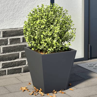 vidaXL - Plantenbakken - 2 - st - 30x30x30 - cm - staal - antracietkleurig