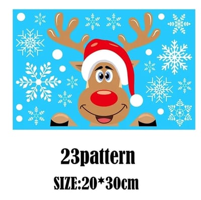 Raam Decoratie - Raamdecoratie - Kerst - Raamstickers - Glassticker - Vrolijk Kerstfeest - Decor Voor Thuis - Kinderkamer - Nieuw Jaar Stickers