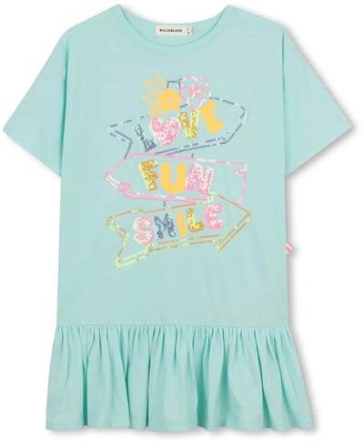 Billieblush U21834 Korte Mouw Jurk Groen 4 Years Meisje