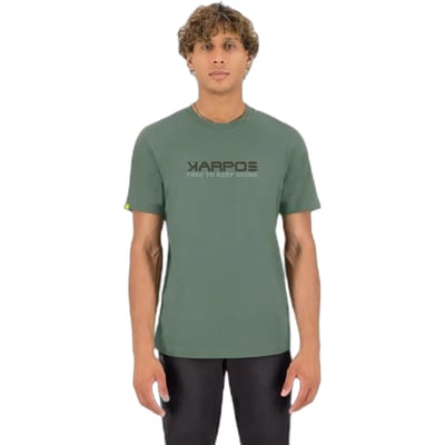 Karpos Loma Cotton T-shirt Met Korte Mouwen Groen S Man