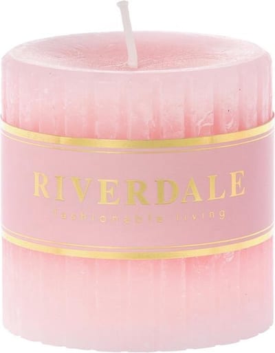 Riverdale Kaars Venetian roze 7x7cm