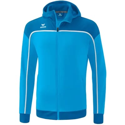 Erima Change Trainingsjack Met Capuchon Kinderen - Wit / Curaçao | Maat: 128