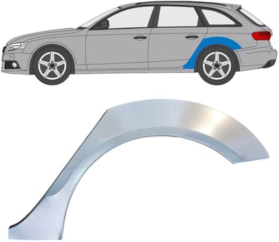 Reparatiepaneel achterspatbord voor Audi A4 B8 2007-2016 / Links