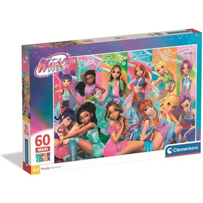 Clementoni - Puzzel - 60 Stukjes - Winx Club - Super Color - Maxi - vanaf 4 jaar