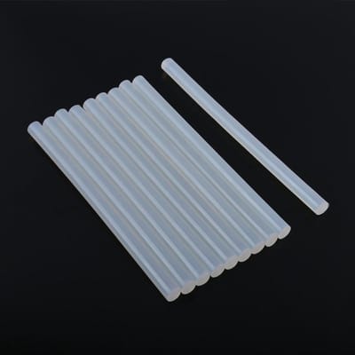 10 Stuks Heet Lijm Sticks voor Lijmpistool - Transparante Hoge Viscositeit voor Creatieve Klussen en Kledingbewerking (11mm)