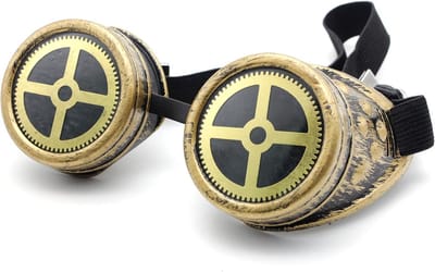 Steampunk Goggles met Verwisselbare Lenzen voor Festivals en Kostuums