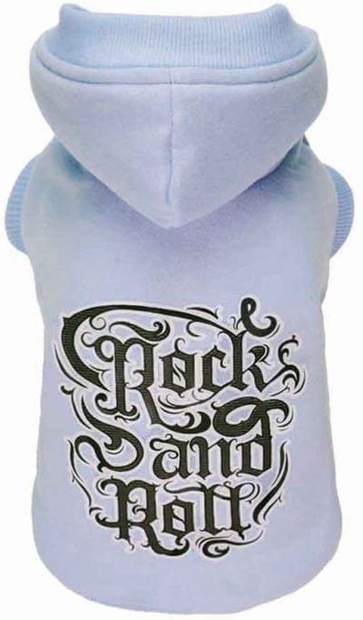 Croci – Hondentrui – Sweatshirt Rock’n blue – Kleur: blauw – Ruglengte 50cm
