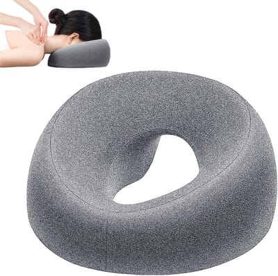 U-vormig massagekussen met hoofdsteun, ideaal voor bed en salons, van traagschuim en comfortabel ontwerp