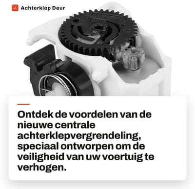 Dailygoods- Achterklep Actuator Nieuw - Centrale Vergrendeling - Vervangend Onderdeel - Geschikt voor MK2/TWINGO - Lichtgewicht - Duurzaam Kunststof/Metaal - Kofferbakvergrendeling