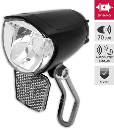 Lynx Koplamp Dynamo Max Sensor 70 Lux