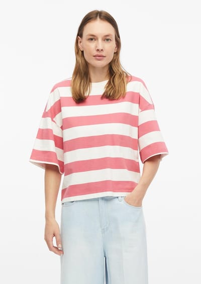 s.Oliver - female - Boxy fit T-shirt met blokstrepen