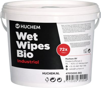 Wet Wipes BIO | WetWipes | emmer 72st. | Handreiniging | Handreinigingsdoekjes | Handcleaner | Industrial