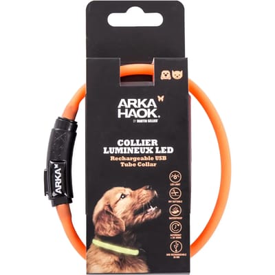 Hondenhalsband met LED-buis Arka Haok