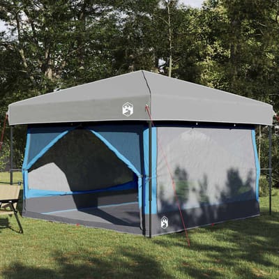 vidaXL - Binnen - Tent - 7-Persoons - 7-persoons - Blauw - en - Grijs