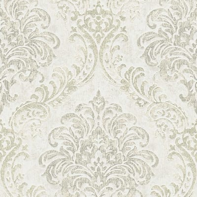 BAROK ORNAMENTEN BEHANG | Klassiek - zilver wit - A.S. Création Metropolitan Stories 3