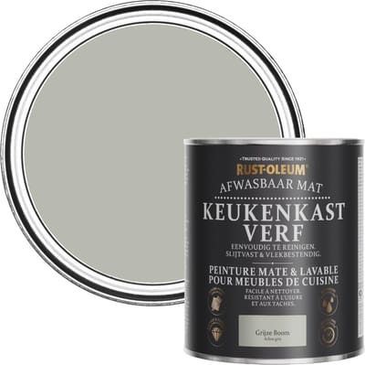 Rust-Oleum Grijs Afwasbaar Mat Keukenkastverf - Grijze Boom 750ml