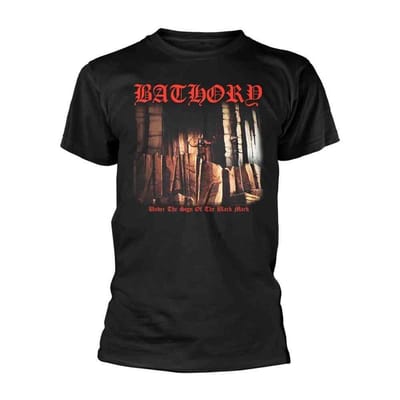 Bathory Under the sign of the Black Mark T-shirt zwart Katoen -