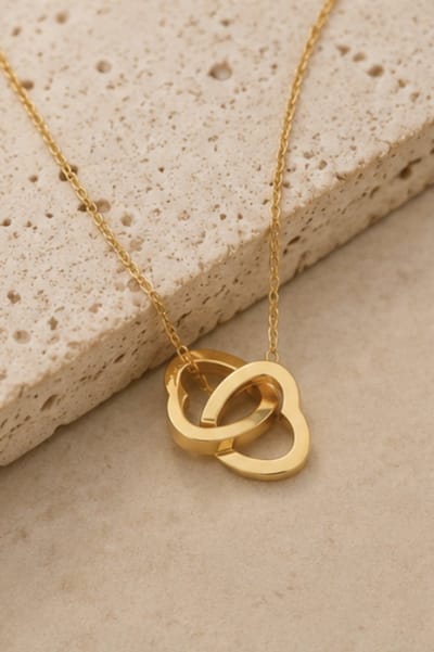 Luxe ketting - verguld - Stijlvolle ketting - Goudkleurig - Roestvrijstalen -Cadeau Voor Vrouwen- cadeau -Valentijn - Liefde - Verrassing