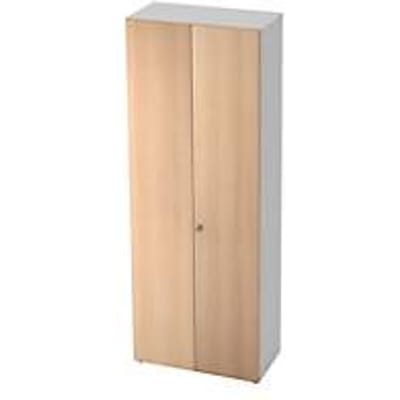 Kast TOPAS LINE, Garderobekast, 6 ordnerhoogten, B 800 mm, wit/wilde eikenpatroon