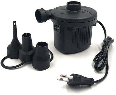 Elektrische luchtpomp – 240V/50W, opblazen/leeglaten, 3 mondstukken, voor zwembad