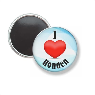 Button Met Magneet 58 MM - I Love Honden - NIET VOOR KLEDING
