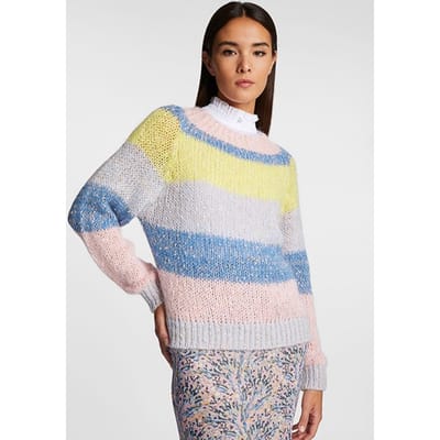 Rich & Royal Crew Neck Colourblock Stripes Original Maat: XS | Gebreide Truien Outlet | Dames