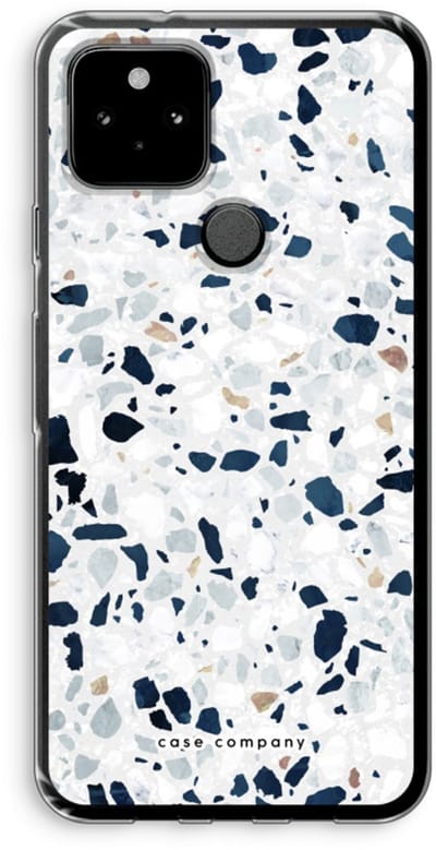 Case Company® - Hoesje geschikt voor Google Pixel 5 hoesje - Terrazzo N°1 - Soft Cover Telefoonhoesje - Bescherming aan alle Kanten en Schermrand