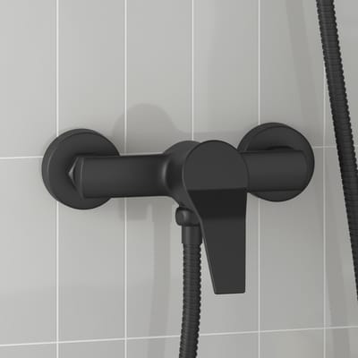 vidaXL - Douchemengkraan - Zwart - G - 1 - / - 2 - inches - Koper