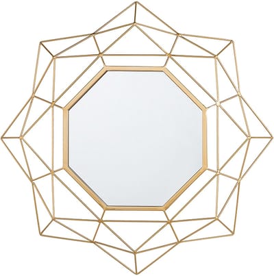 HILLION - Wandspiegel - Goud - Metaal