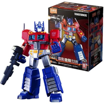 BLOKEES Transformers One Bouwstenen Robot actie-editie Orion Pax G1 Optimus Prime Soundwave Figuren Samenvoegspeelgoed gray